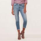 Women's Lc Lauren Conrad Frayed Skinny Capri Jeans, Size: 4, Blue Other