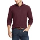 Big & Tall Chaps Classic-fit Herringbone Quarter-zip Pullover, Men's, Size: 3xb, Red
