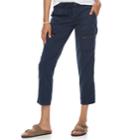 Women's Sonoma Goods For Life&trade; Zipper Accent Utility Capris, Size: 10, Dark Blue