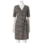 Apt. 9, Women's &reg; Faux-wrap Dress, Size: Xs, Oxford