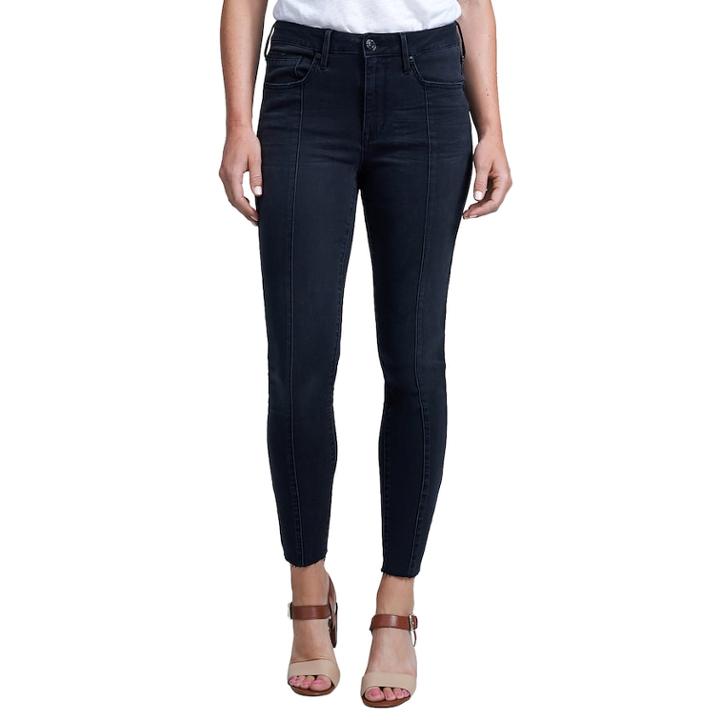 Women's Seven7 Raw-hem Midrise Skinny Ankle Jeans, Size: 16, Oxford