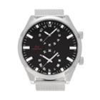 Territory Men's Dual Time Stainless Steel Mesh Watch - Kh-tw-221488-1silblk, Size: Xl, Grey