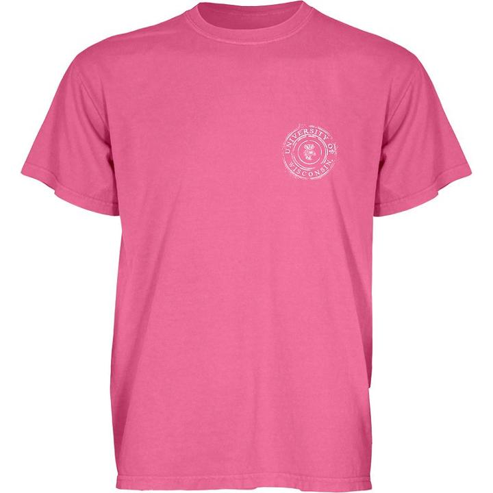Juniors' Blue 84 Wisconsin Badgers Coffee Ring Tee, Women's, Size: Xl, Pink