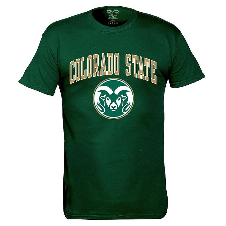 Men's Colorado State Rams Pride Mascot Tee, Size: Small, Dark Green