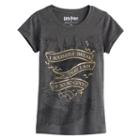 Girls 7-16 Harry Potter Up To No Good Banner Glitter Graphic Tee, Size: Medium, Grey Other