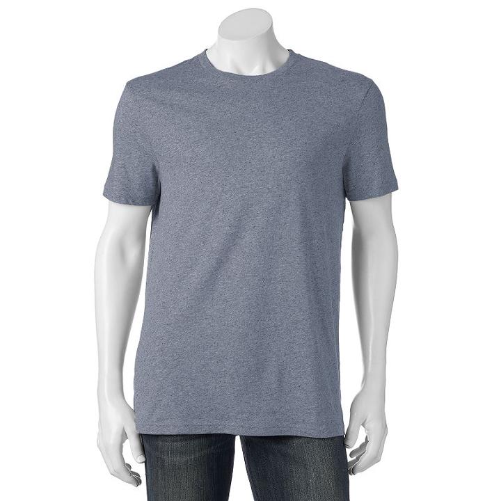 Men's Sonoma Goods For Life&trade; Heathered Everyday Tee, Size: Medium, Med Blue