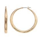 Dana Buchman Gold Tone Textured Hoop Earrings, Women's