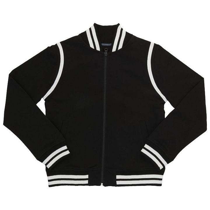 Boys 4-7 French Toast Fleece-lined Varsity Jacket, Boy's, Size: 5, Black