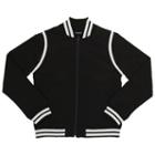 Boys 4-7 French Toast Fleece-lined Varsity Jacket, Boy's, Size: 5, Black