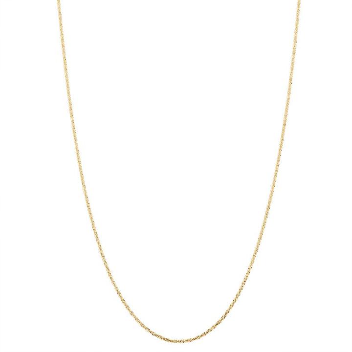10k Gold Adjustable Cyclone Chain Necklace, Women's, Size: 16, Yellow
