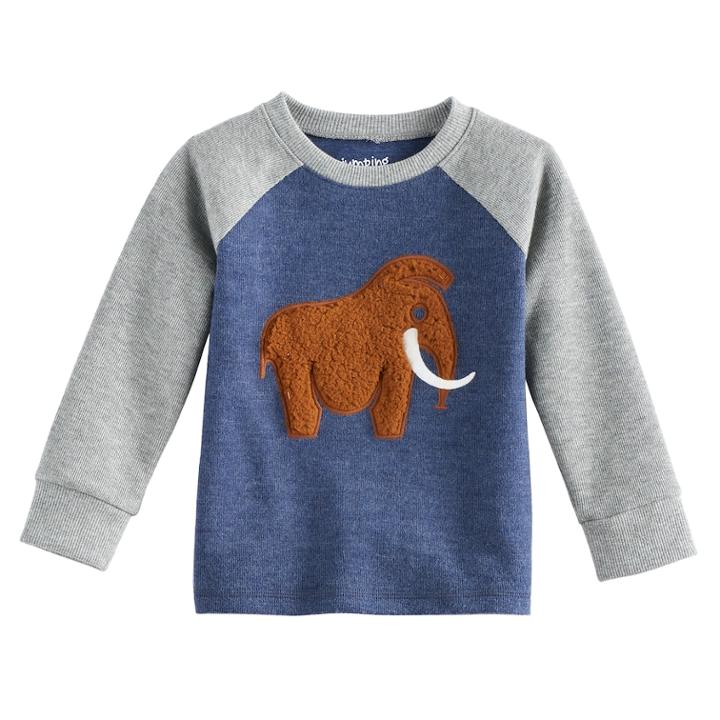 Baby Boy Jumping Beans&reg; Thermal Raglan Graphic Top, Size: 3 Months, Blue