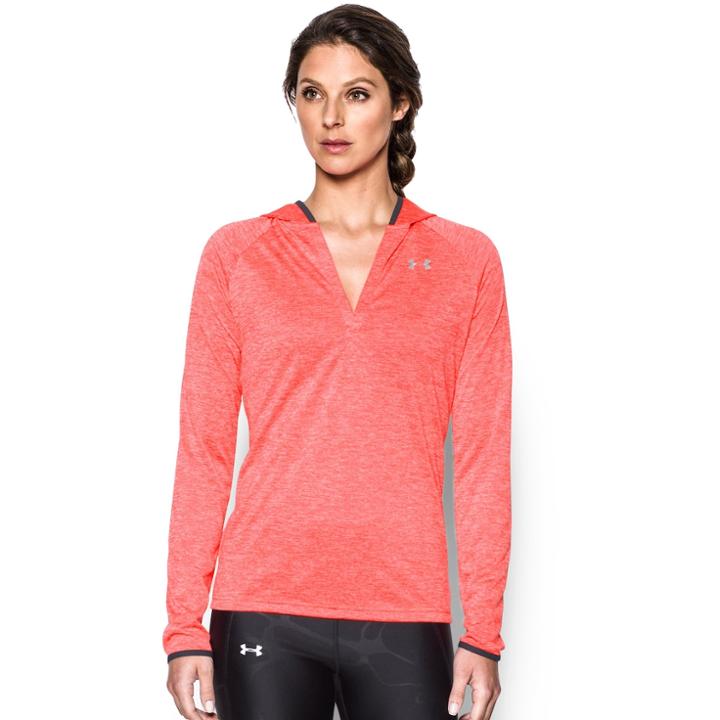 Women's Under Armour Tech Twist Long Sleeve Hoodie, Size: Xs, Marathon Red