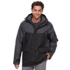 Men's Izod 3-in-1 Hooded Systems Jacket, Size: Medium, Black Charcoal