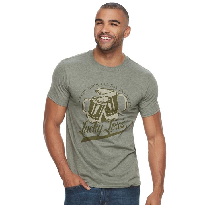 Men's Sonoma Goods For Life&trade; Lucky Lou's Tee, Size: Xl, Green Oth