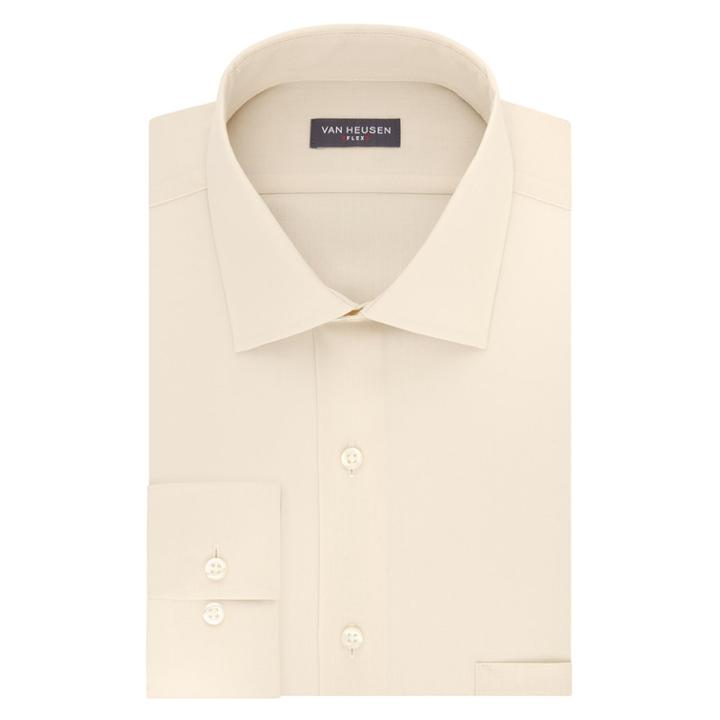 Big & Tall Van Heusen Flex-collar Dress Shirt, Men's, Size: 18.5 36/37, Beige Oth