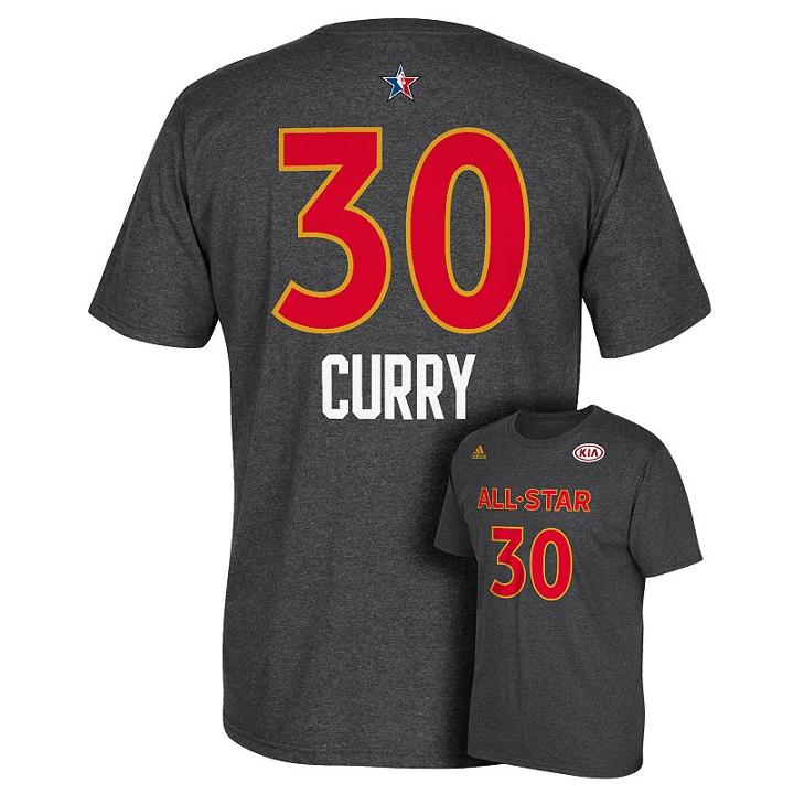 Men's Adidas Golden State Warriors Stephen Curry All-star Name & Number Tee, Size: Medium, Blue