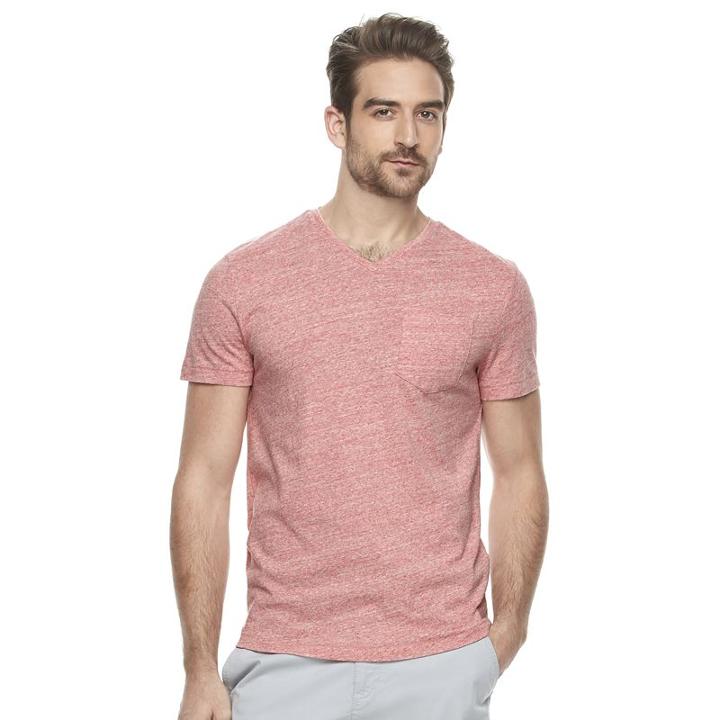 Men's Marc Anthony Slim-fit Linen-blend Tee, Size: Xxl, Lt Orange