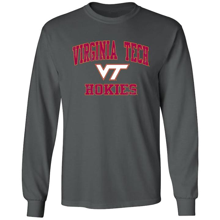 Men's Virginia Tech Hokies Splitter Tee, Size: Xl, Grey (charcoal)