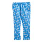 Girls 4-10 Jumping Beans&reg; Printed Capri Leggings, Size: 4, Med Blue