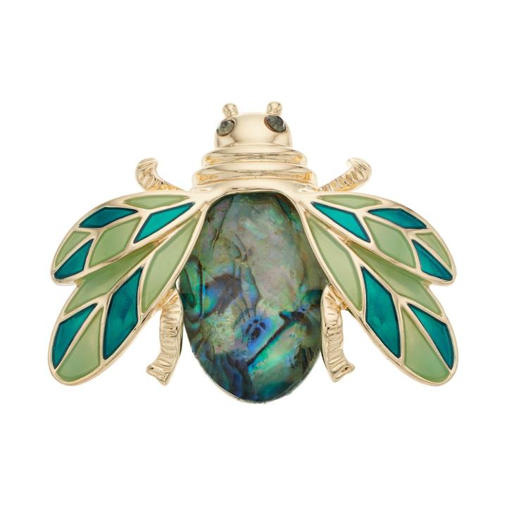 Dana Buchman Simulated Abalone Flying Bug Pin, Women's, Turq/aqua