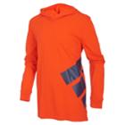 Boys 8-20 Adidas Wrap Around Hooded Tee, Size: Small, Drk Orange
