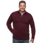 Big & Tall Croft & Barrow&reg; Classic-fit Outdoor Fleece Sweater, Men's, Size: Xl Tall, Red