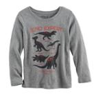 Boys 4-10 Jumping Beans&reg; Long Sleeve Softest Graphic Tee, Size: 10, Med Grey