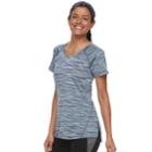 Women's Tek Gear&reg; Space Dye Base Layer Tee, Size: Xl, Turquoise/blue (turq/aqua)