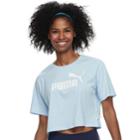 Women's Puma Cropped Graphic Tee, Size: Xxl, Blue