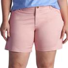 Plus Size Lee Chino Bermuda Shorts, Women's, Size: 18 - Regular, Light Red