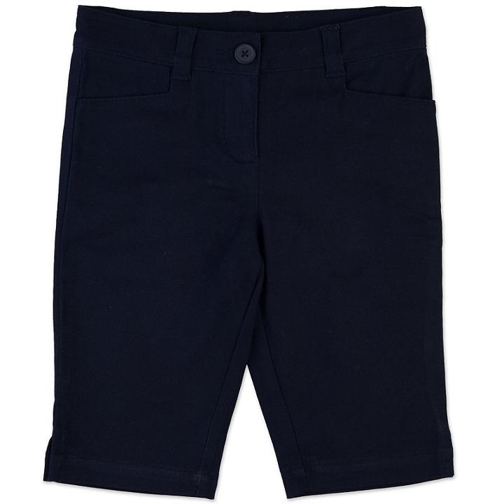 Girls 4-6x Chaps Twill School Uniform Skimmer Pants, Size: 4, Blue