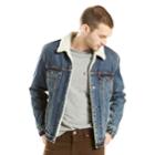 Men's Levi's&reg; Sherpa-line Trucker Jacket, Size: Xxl, Med Blue