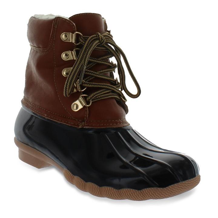 Seven7 J-hawk Women's Waterproof Duck Boots, Girl's, Size: 7, Brown