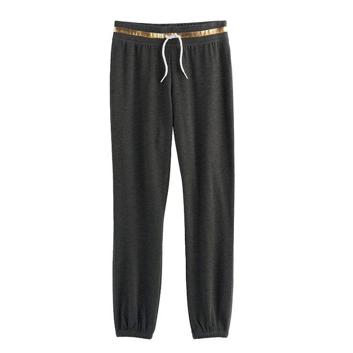 Girls 7-16 & Plus Size So&reg; French Terry Jogger Pants, Size: 10, Dark Grey