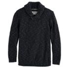 Boys 8-20 Urban Pipeline&reg; Regular-fit Solid Shawl-collar Sweater, Size: Large, Black