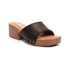 2 Lips Too Too Lindy Women's Chunky Heel Slide Sandals, Girl's, Size: Medium (9), Black