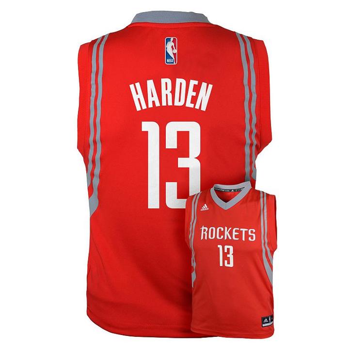Adidas Houston Rockets James Harden Nba Jersey - Boys 8-20, Boy's, Size: Small, Red