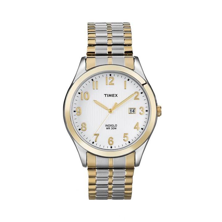 Timex Men's Two Tone Stainless Steel Expansion Watch - T2n851kz, Multicolor