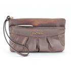 Juicy Couture Jc 700 Ruched Wristlet, Grey