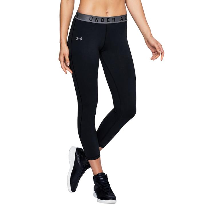 Women's Under Armour Favorite Crop Leggings, Size: Medium, Black