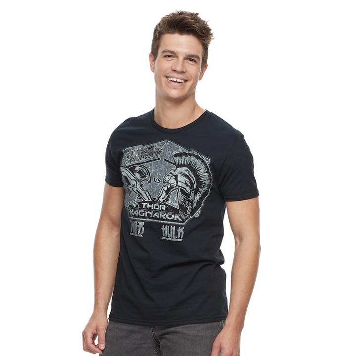 Boys 8-20 Thor Vs. Hulk Graphic Tee, Size: Xxl, Black