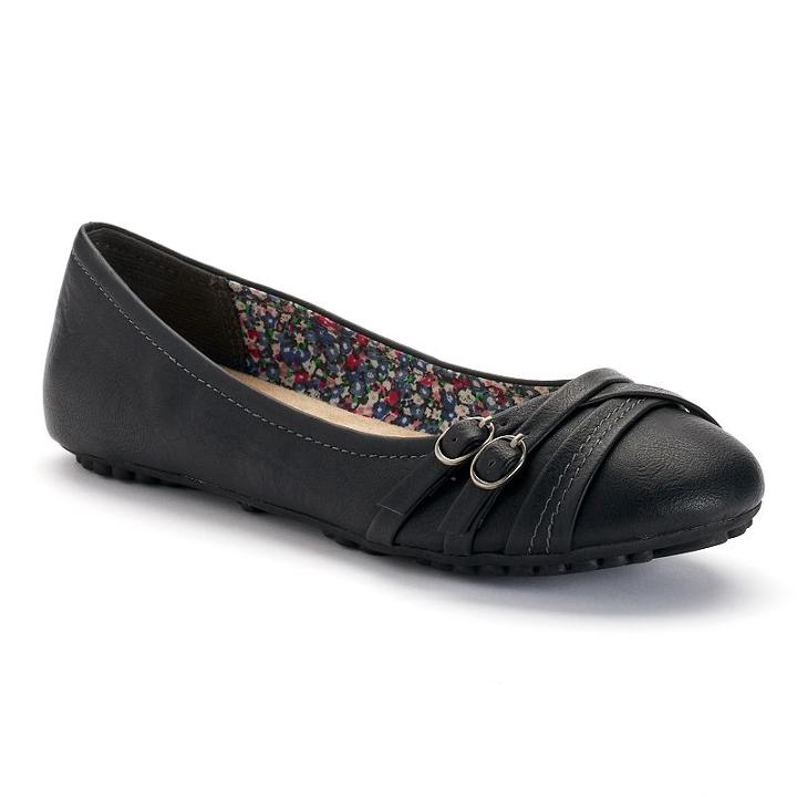 Mudd&reg; Women's Strappy Ballet Flats, Size: 6.5, Oxford