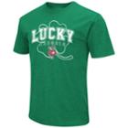 Men's Colosseum Wisconsin Badgers St. Patrick's Day Tee, Size: Large, Green
