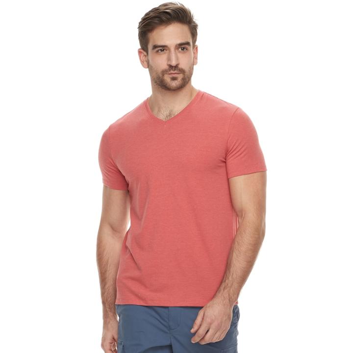 Men's Apt. 9 Solid V-neck Tee, Size: Small, Med Pink
