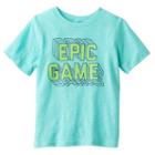 Boys 4-10 Jumping Beans&reg; Short Sleeve Slubbed Graphic Tee, Boy's, Size: 4, Turquoise/blue (turq/aqua)