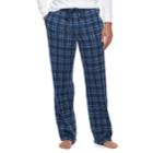 Men's Croft & Barrow&reg; Ultra Soft Fleece Lounge Pants, Size: Medium, Blue
