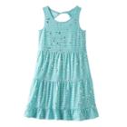 Girls 7-16 & Plus Size So&reg; Twist Back Patterned Skater Dress, Girl's, Size: Xxl/16, Oxford