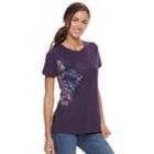 Women's Sonoma Goods For Life&trade; Crewneck Graphic Tee, Size: Xl, Drk Purple