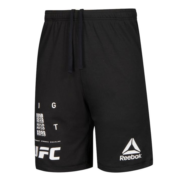Men's Reebok Ufc Fleece Shorts, Size: Xl, Black