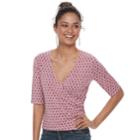 Juniors' Candie's&reg; Wrap Elbow Sleeve Top, Teens, Size: Medium, Pink